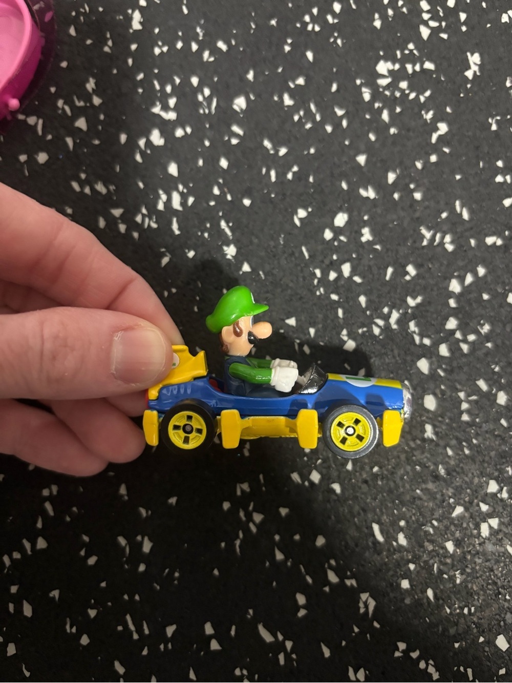 Luigi Kart Mini Vehicle Toy - Blue, Green & Yellow - Picture 2 of 4